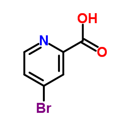 4-溴吡啶-2-羧酸 结构式