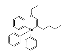 Stannane, [(1E)-1-(ethoxymethylene)pentyl]triphenyl- 结构式