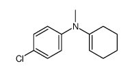 4-氯-N-(1-环己烯-1-基)-N-甲基苯胺 结构式