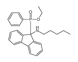 9-[乙氧基(苯基)磷酰基]-N-戊基芴-9-胺 结构式
