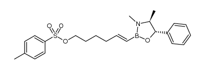 5-Hexen-1-ol, 6-[(4S,5S)-3,4-dimethyl-5-phenyl-1,3,2-oxazaborolidin-2-yl]-, 1-(4-methylbenzenesulfonate), (5E)- 结构式