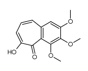 6-羟基-2,3,4-三甲氧基-5H-苯并环庚烯-5-酮 结构式