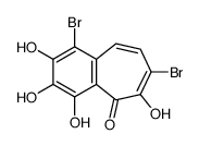 5H-Benzocyclohepten-5-one, 1,7-dibromo-2,3,4,6-tetrahydroxy- 结构式