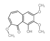 4-羟基-2,3,6-三甲氧基-5H-苯并环庚烯-5-酮 结构式