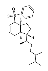(1R,3aR,4R,7aR)-1-((2R,5S)-5,6-二甲基庚-2-基)-7a-甲基-4-(苯磺酰基)-2,3,3a,4,7,7a-六氢-1H-茚 结构式