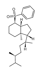 (1R,3aR,4S,7aR)-4-苯磺酰基-7a-甲基-1-[(1R,4S)-1,4,5-三甲基己基]-八氢茚 结构式