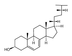 (3β,24R)-麦角甾-5,7-二烯-3-醇 结构式