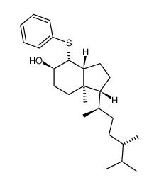 (1R,3aR,4R,5R,7aR)-1-((2R,5S)-5,6-二甲基庚-2-基)-7a-甲基-4-(苯硫基)八氢-1H-茚-5-醇 结构式