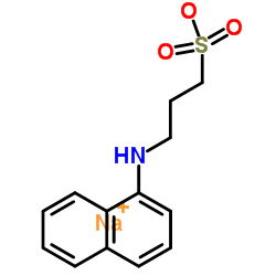 N-(1-萘)-3-氨基丙磺酸钠盐 结构式