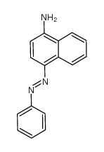 4-苯偶氮-1-萘胺 结构式