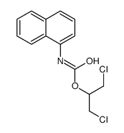1,3-二氯丙-2-基 N-萘-1-基氨基甲酸酯 结构式