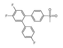 4,4',5'-三氟-4''-(甲磺酰基)-1,1':2',1''-三联苯 结构式