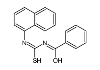 1-苯甲酰基-3-(1-萘基)硫脲 结构式