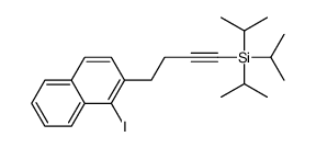 1-碘-2-[4-[三(1-甲基乙基)硅基]-3-丁炔-1-基]萘 结构式
