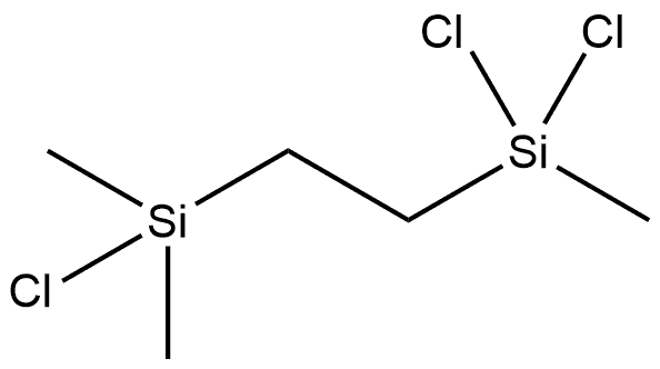1-(氯二甲基硅基)-2-(二氯甲基硅基)乙烷 结构式