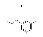 1-乙氧基-3-甲基吡啶碘化物 结构式