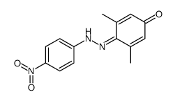(E)-2,6-二甲基-4-((4-硝基苯基)二氮烯基)苯酚 结构式