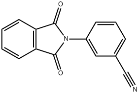 3-(1,3-二氢-1,3-二酮-2H-异吲哚-2-基)苯甲腈 结构式