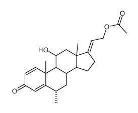 甲基泼尼松龙醋酸酯EP杂质G 结构式