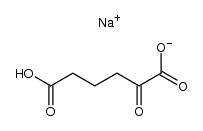 Hexanedioic acid, 2-oxo-, sodium salt (1:1) 结构式