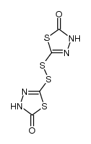 5,5'-二硫代双(1,3,4-噻二唑-2(3H)-酮) 结构式