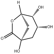 (1S,3R,4R,5R)-1,3,4-三羟基-6-氧杂双环[3.2.1]辛烷-7-酮 结构式