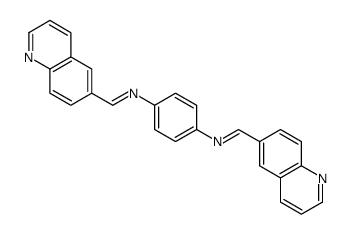 1,4-Benzenediamine, N,N'-bis(6-quinolinylmethylene)- 结构式