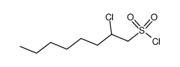 2-氯-1-辛烷磺酰氯 结构式