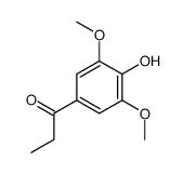 1-(4-羟基-3,5-二甲氧基苯基)-1-丙酮 结构式