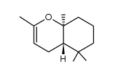 4H-1-Benzopyran, 4a,5,6,7,8,8a-hexahydro-2,5,5,8a-tetramethyl-, (4aR,8aS)-rel- 结构式