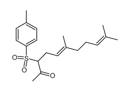 (E)-6,10-dimethyl-3-tosylundeca-5,9-dien-2-one 结构式