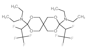 3,9-双(1,2,2,2-四氟乙基)-N3,N3,N9,N9-四乙基-2,4,8,10-四氧杂螺[5.5]十一烷-3,9-二胺 结构式