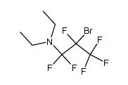 2-溴-N,N-二乙基-1,1,2,3,3,3-六氟丙-1-胺 结构式