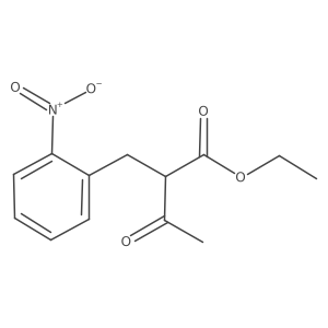 α-乙酰基-2-硝基苯丙酸乙酯 结构式