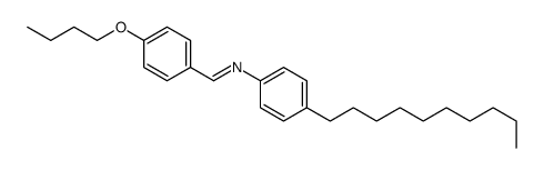 1-(4-丁氧基苯基)-N-(4-癸基苯基)甲亚胺 结构式