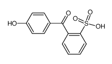 2-(4-羟基苯甲酰基)苯磺酸 结构式