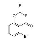 2-溴-6-(二氟甲氧基)苯甲醛 结构式