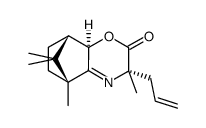 5,8-Methano-2H-1,4-benzoxazin-2-one, 3,5,6,7,8,8a-hexahydro-3,5,9,9-tetramethyl-3-(2-propen-1-yl)-, (3S,5R,8S,8aR)- 结构式