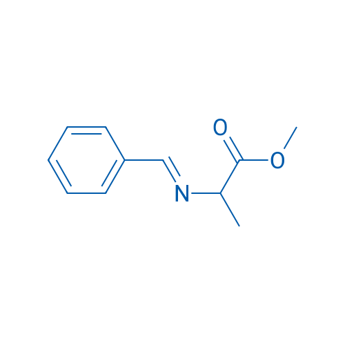 Alanine, N-(phenylmethylene)-, methyl ester 结构式