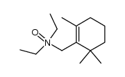 N,N-diethyl-(2,6,6-trimethyl-1-cyclohexenyl)methanamine N-oxide 结构式
