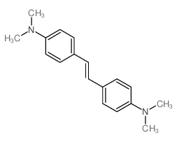 4-[2-[4-(二甲氨基)苯基]乙烯基]-N,N-二甲基苯胺 结构式