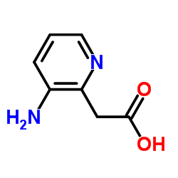 3-氨基-2-吡啶乙酸 结构式