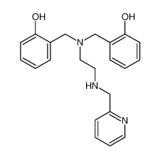 N,N-双(2-羟苯基甲基)-N'-(2-吡啶基甲基)乙烷-1,2-二胺 结构式