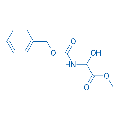 2-(苄氧基羰基氨基)-2-羟基乙酸甲酯 结构式