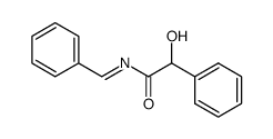 Benzeneacetamide, α-hydroxy-N-(phenylmethylene)- 结构式