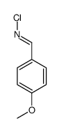 N-氯-4-甲氧基苯甲亚胺 结构式