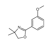 2-(3-甲氧基苯基)-4,4-二甲基-2-恶唑啉 结构式