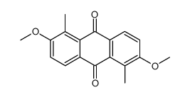 2,6-二甲氧基-1,5-二甲基-9,10-蒽二酮 结构式