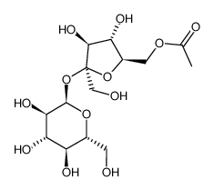 6-乙酰蔗糖 结构式