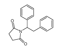 1-(1,2-二苯乙基)吡咯烷-2,5-二酮 结构式